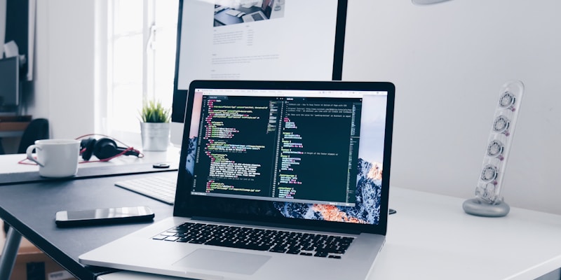 Engineer working on an integrated website rebuild